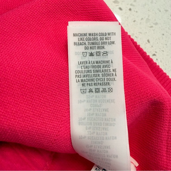 Aerie Superchill Seamless High Neck Bra Top XL Longline Hot Pink - Picture 9 of 11